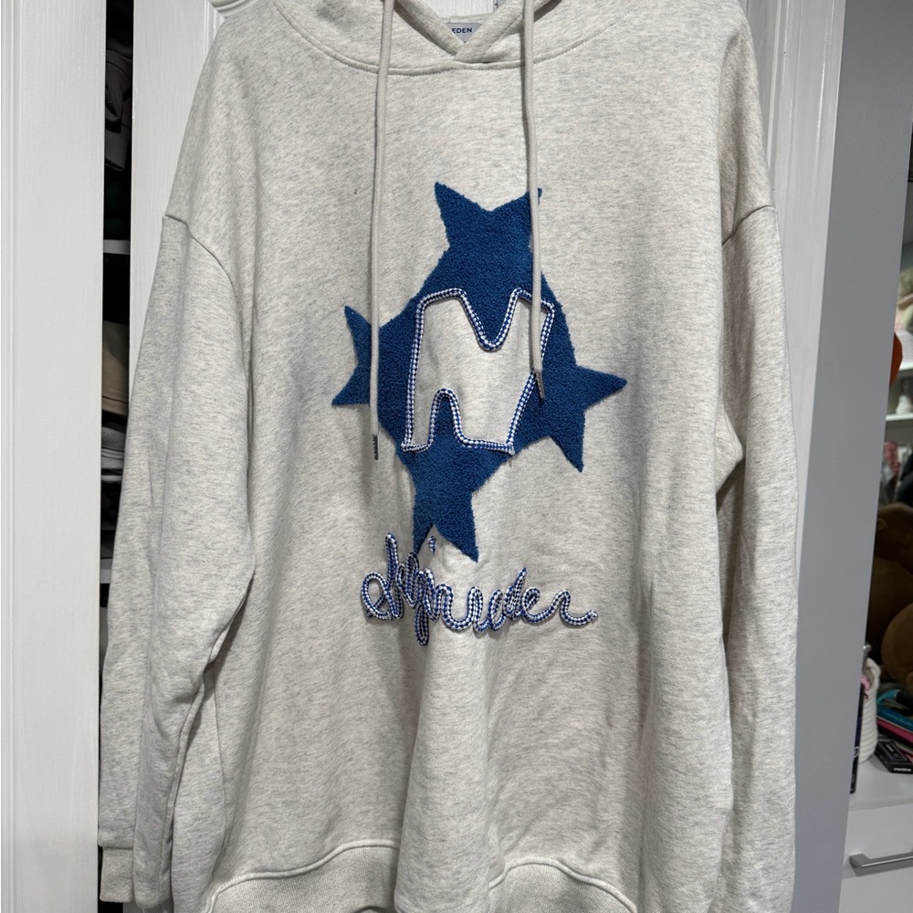 Aelfric Eden Gray and Blue Star Sweater